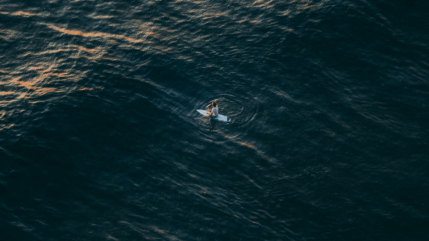 Sea, Surfing, Water, Nature, Coast. Wallpaper in 1366x768 Resolution