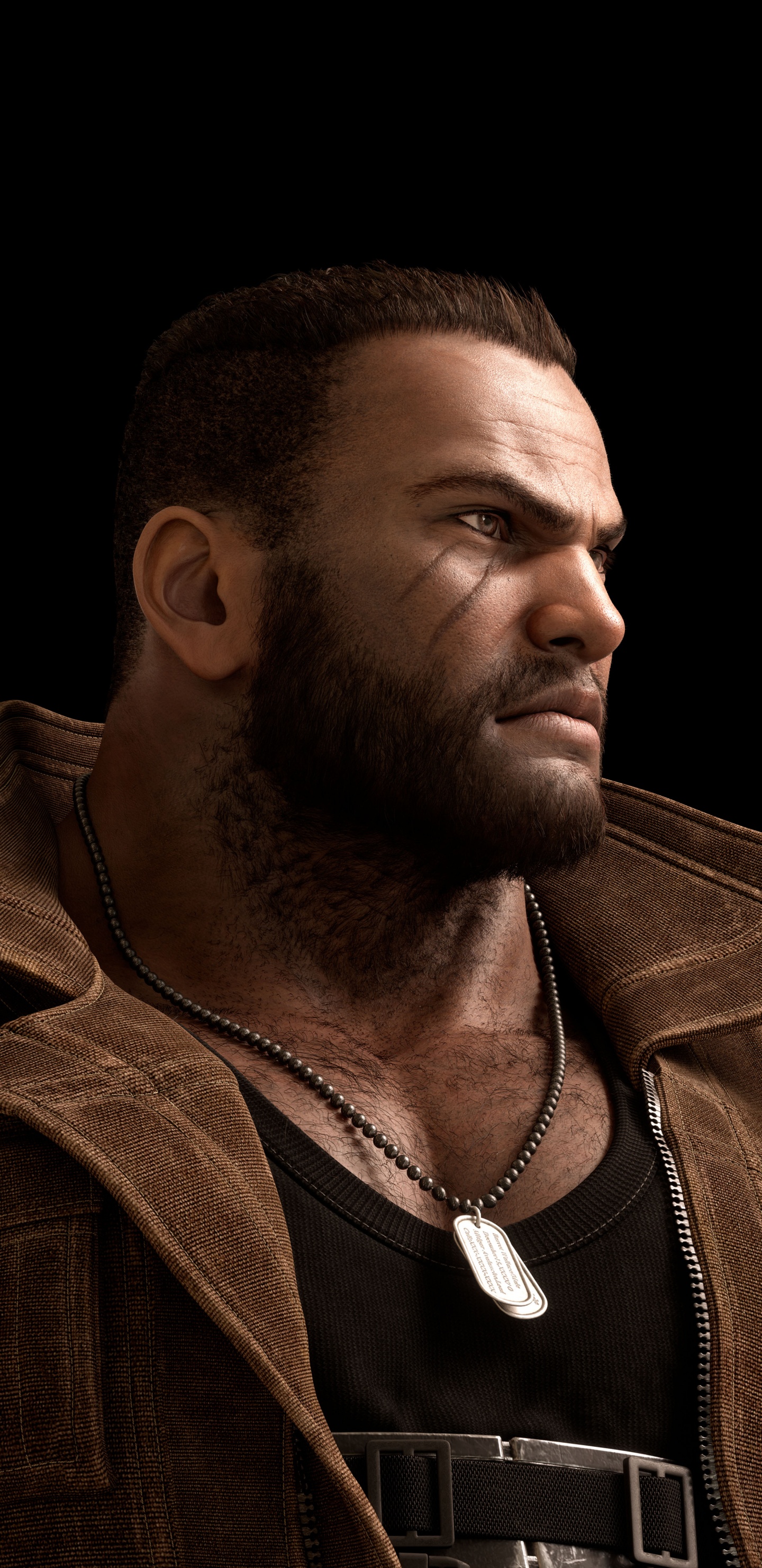 Final Fantasy VII Remake, Barret Wallace, Cloud Strife, Aerith Gainsborough, el Vello Facial. Wallpaper in 1440x2960 Resolution