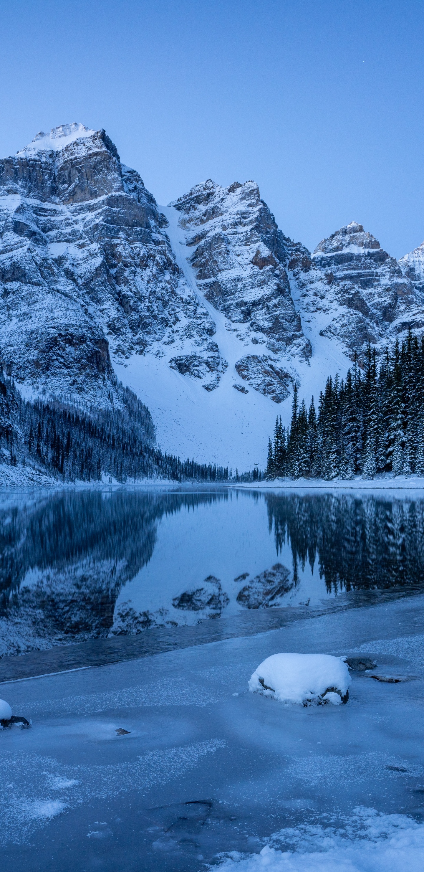 Banff National Park, Moraine Lake, Natur, Nationalpark, Banff. Wallpaper in 1440x2960 Resolution