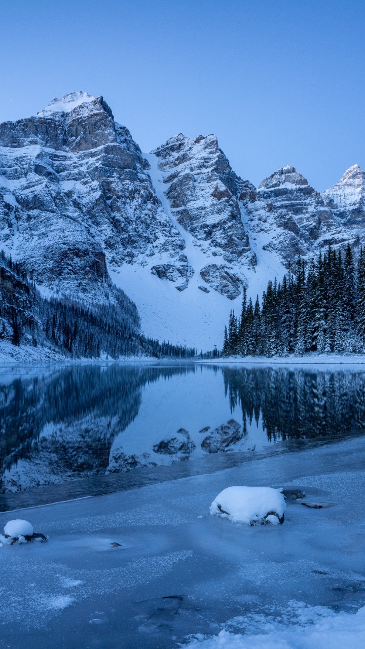Banff National Park, Moraine Lake, Nature, National Park, Banff. Wallpaper in 720x1280 Resolution