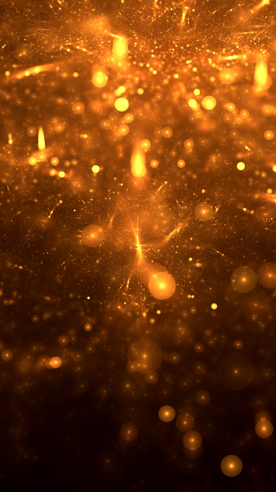 Yellow and White Light in Dark Room. Wallpaper in 1080x1920 Resolution