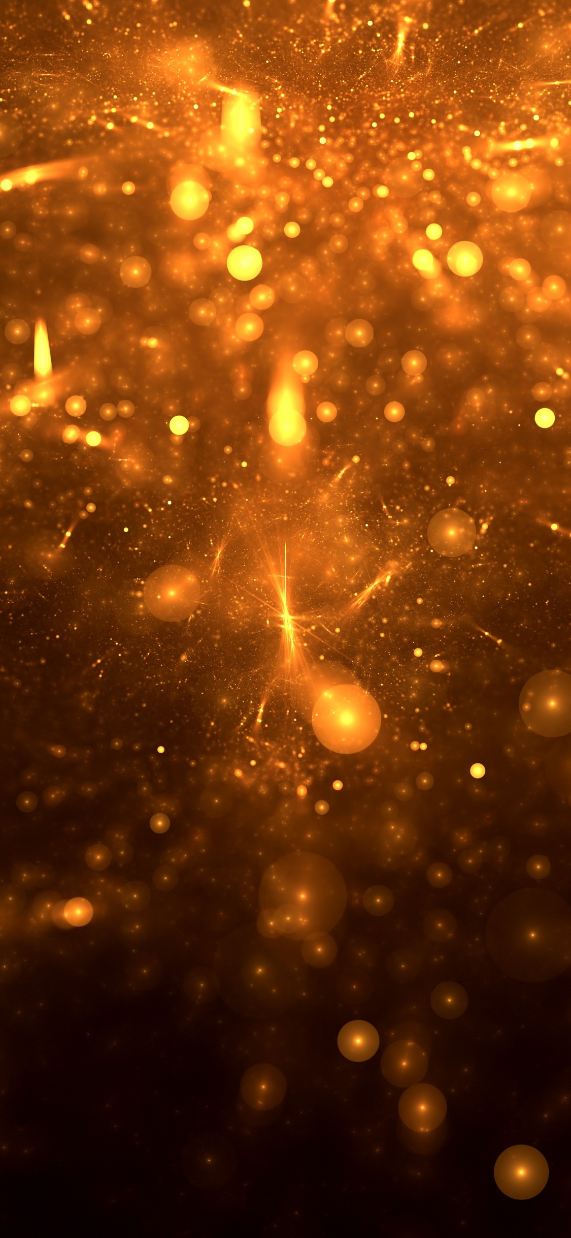 Yellow and White Light in Dark Room. Wallpaper in 1125x2436 Resolution