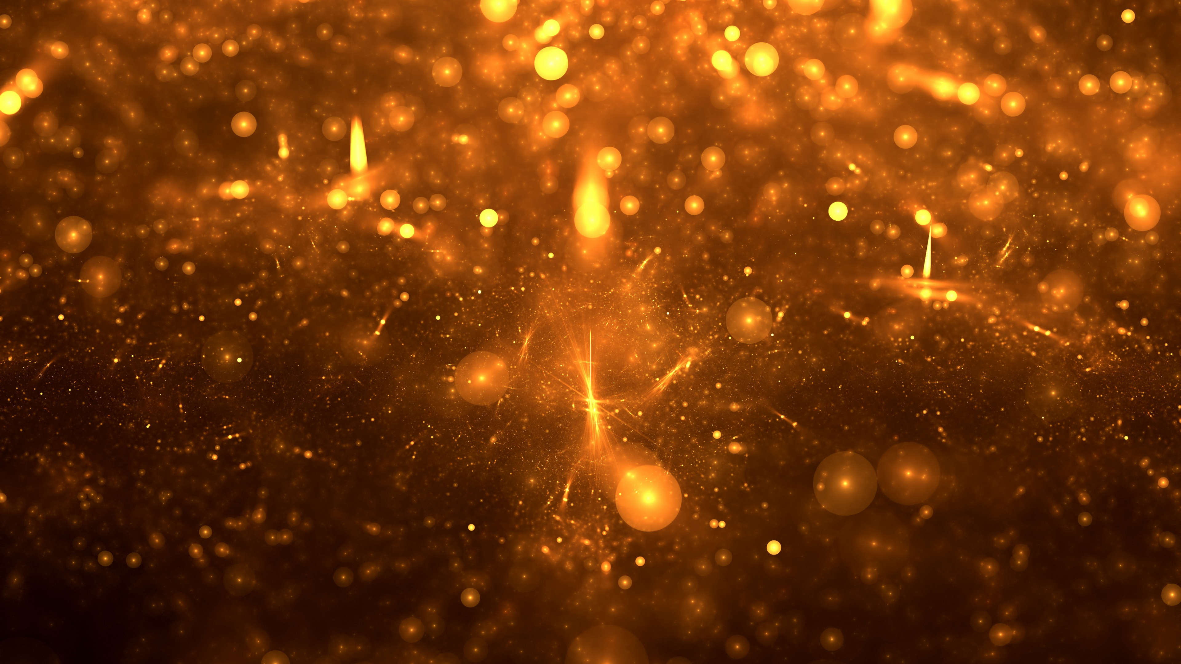 Yellow and White Light in Dark Room. Wallpaper in 3840x2160 Resolution