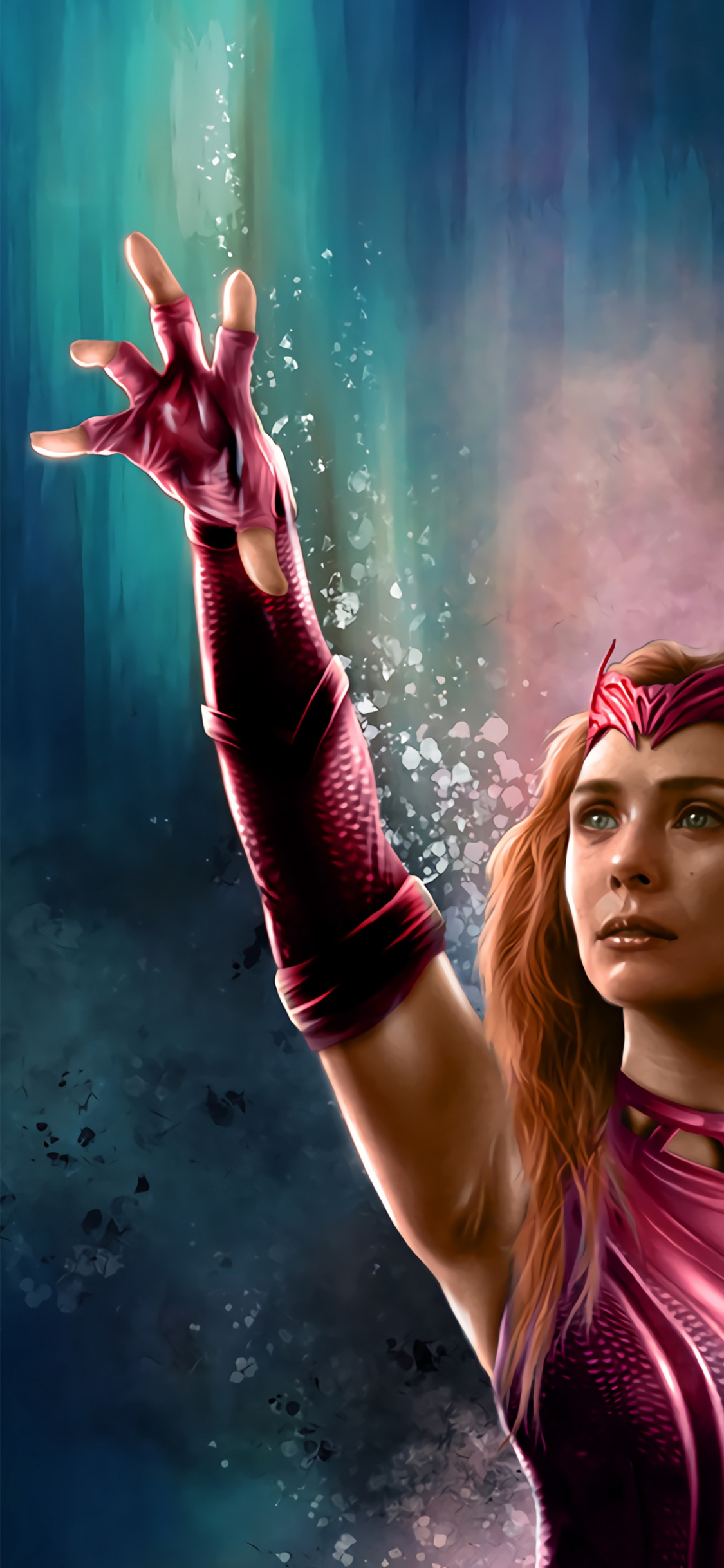Marvel, Bruja Escarlata, Elizabeth Olsen, Wanda Maximoff, Erik Lehsherr. Wallpaper in 1125x2436 Resolution