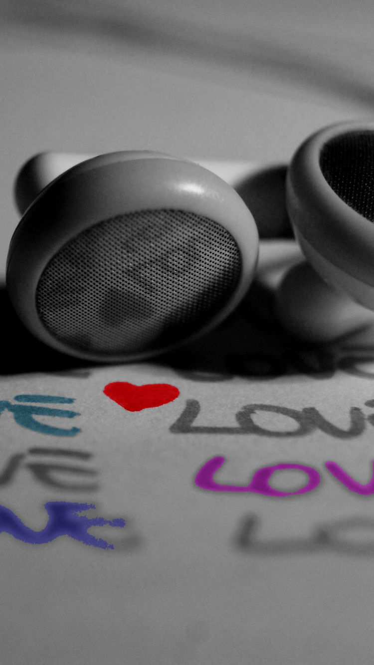 Kopfhörer, Text, Technologie, Audiodateien, Musik. Wallpaper in 750x1334 Resolution