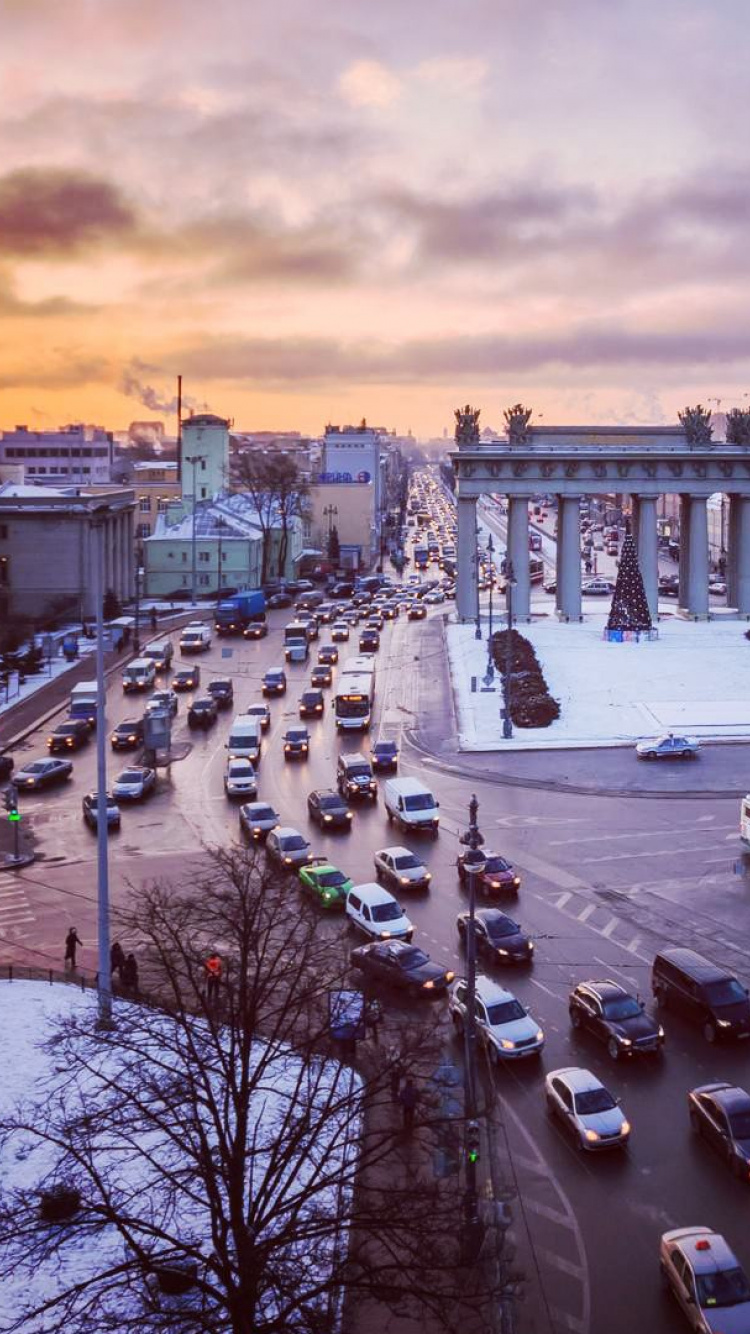 Cars on Road During Daytime. Wallpaper in 750x1334 Resolution