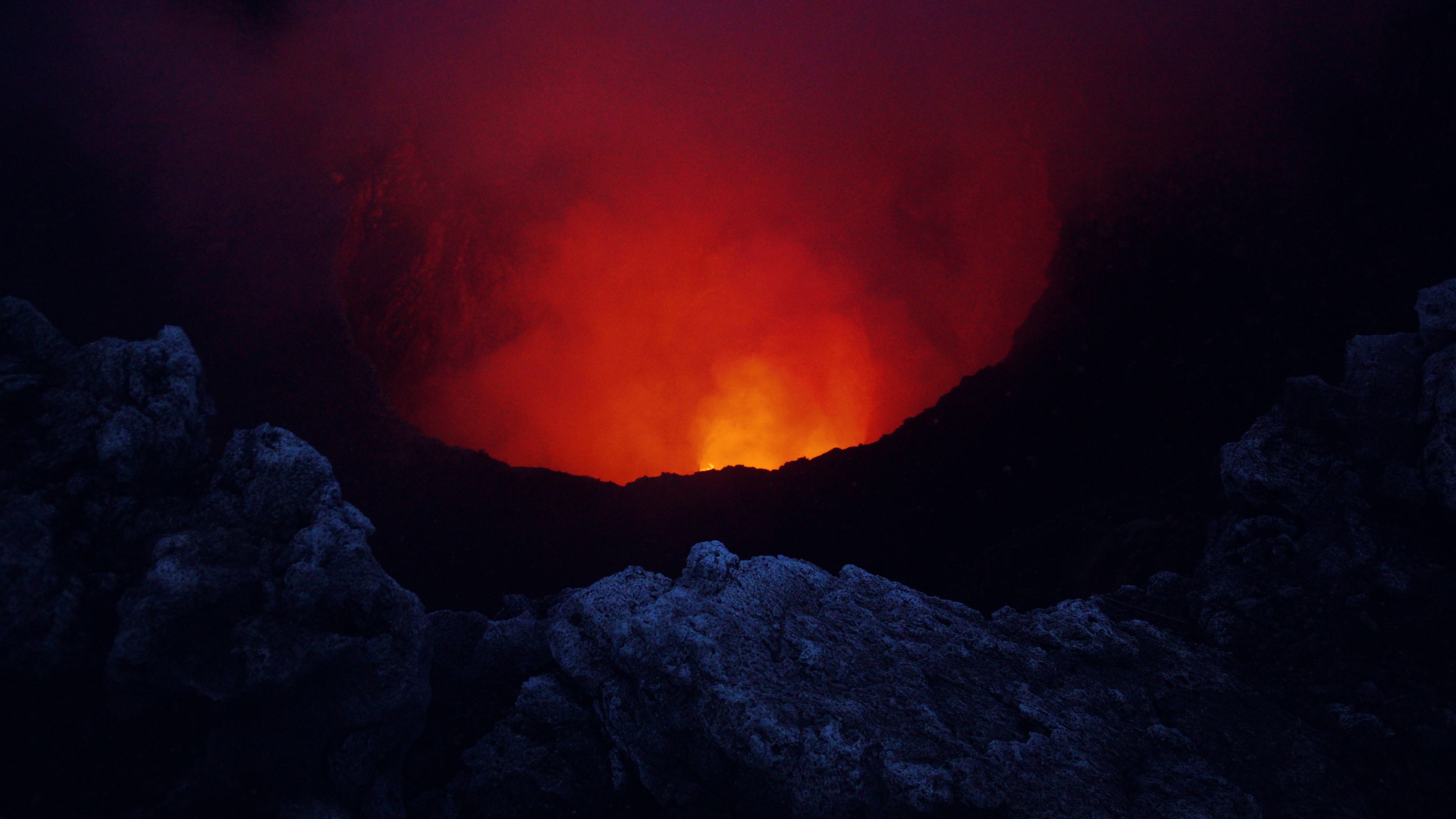 Masaya Volcano, Volcano, Red, Types of Volcanic Eruptions, Rock. Wallpaper in 3840x2160 Resolution