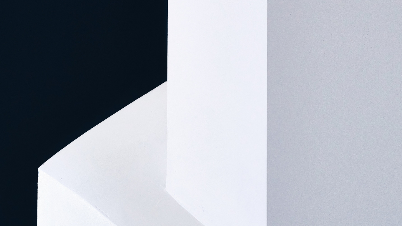 White Concrete Pillar With no People. Wallpaper in 1366x768 Resolution