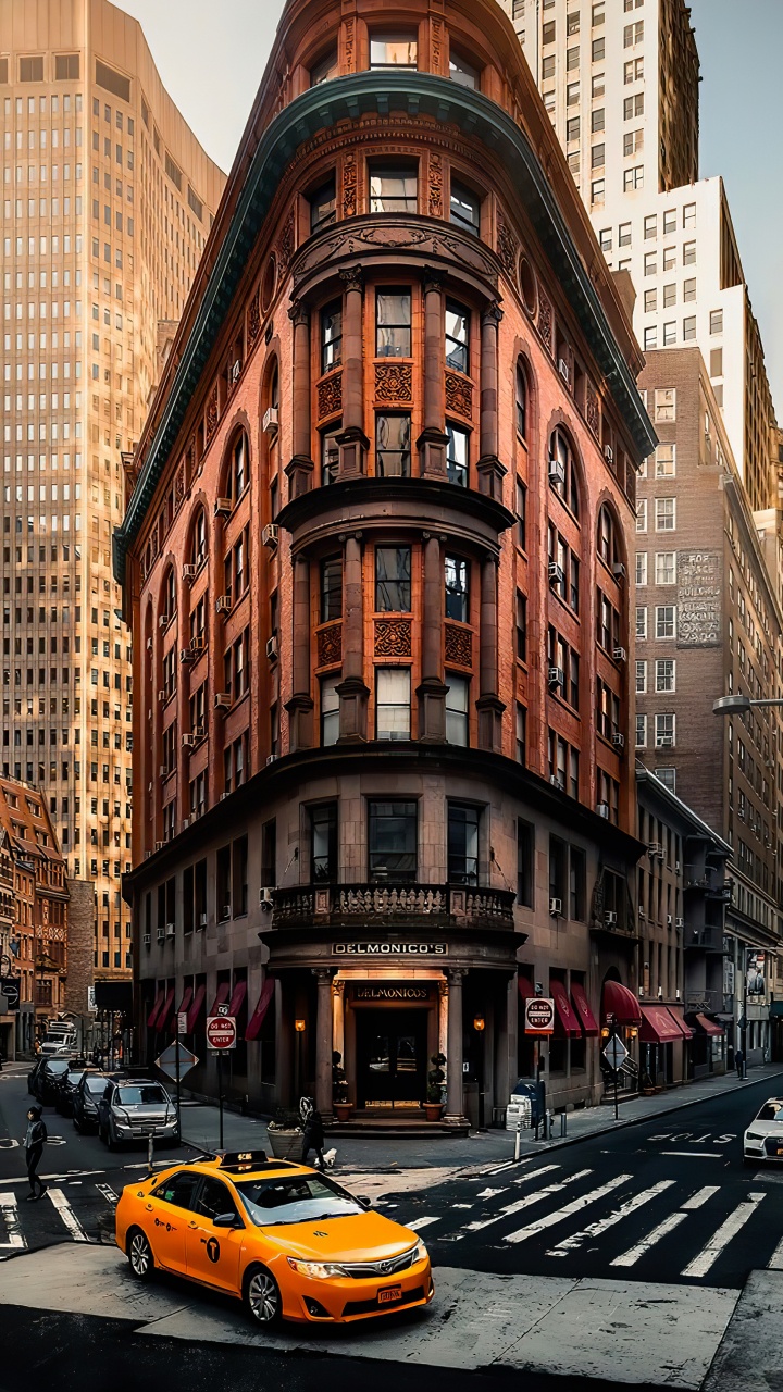 Delmonicos, Coche, Edificio, Neumatico, Ventana. Wallpaper in 720x1280 Resolution