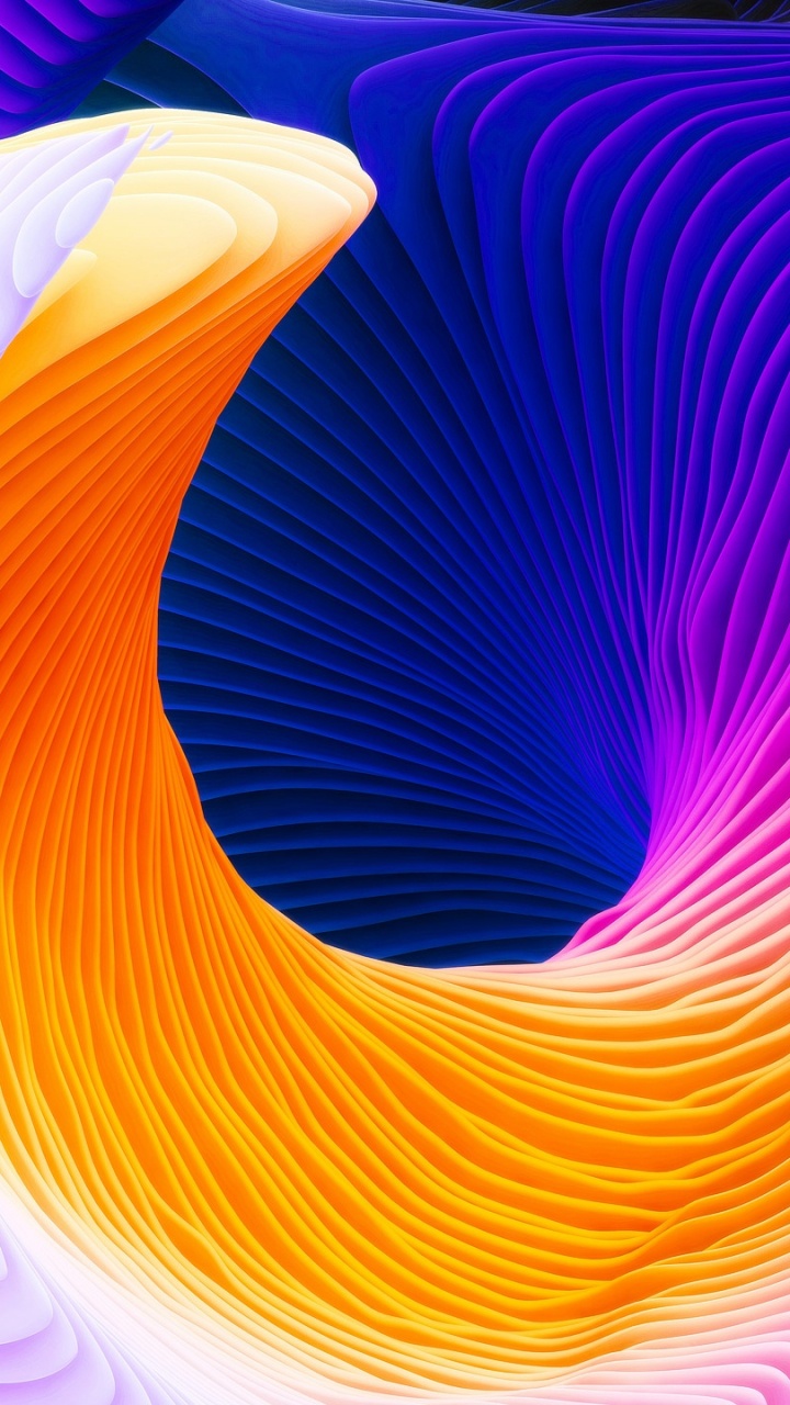 Illustration en Spirale Violette et Blanche. Wallpaper in 720x1280 Resolution