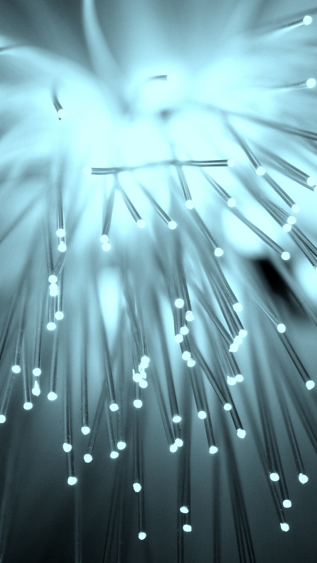 White and Blue Light in The Dark. Wallpaper in 1080x1920 Resolution