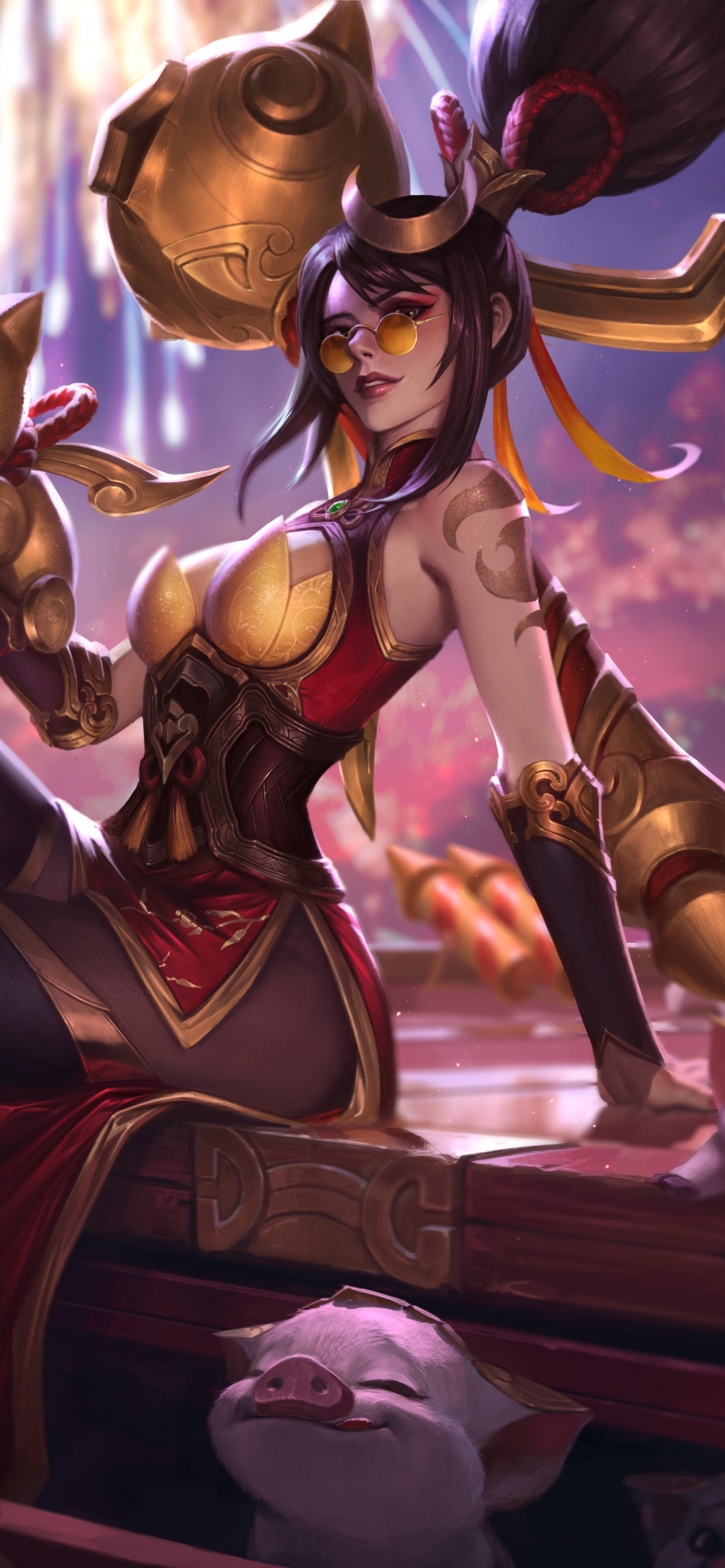 Petardo Vayne, Arte, Petardo, Liga de Leyendas, Ilustración. Wallpaper in 1242x2688 Resolution