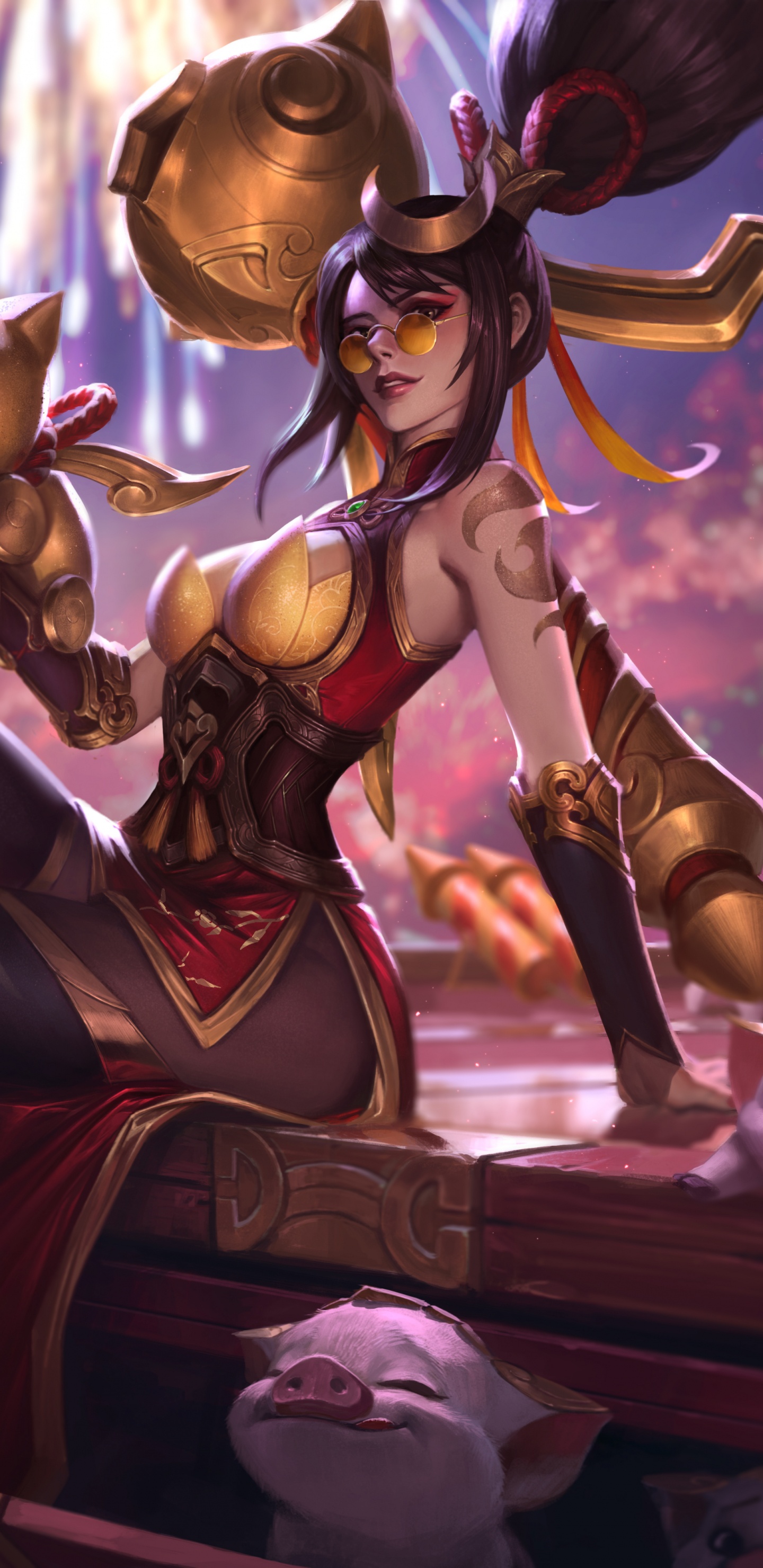 Kracher Vayne, Kunst, Feuerwerkskörper, League of Legends, Illustration. Wallpaper in 1440x2960 Resolution