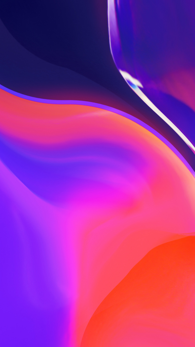 Neon, Wave, Waves, Light, Art. Wallpaper in 750x1334 Resolution
