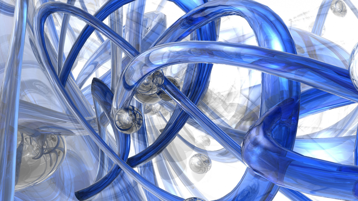 Décor Rond Jaune et Argent. Wallpaper in 1366x768 Resolution