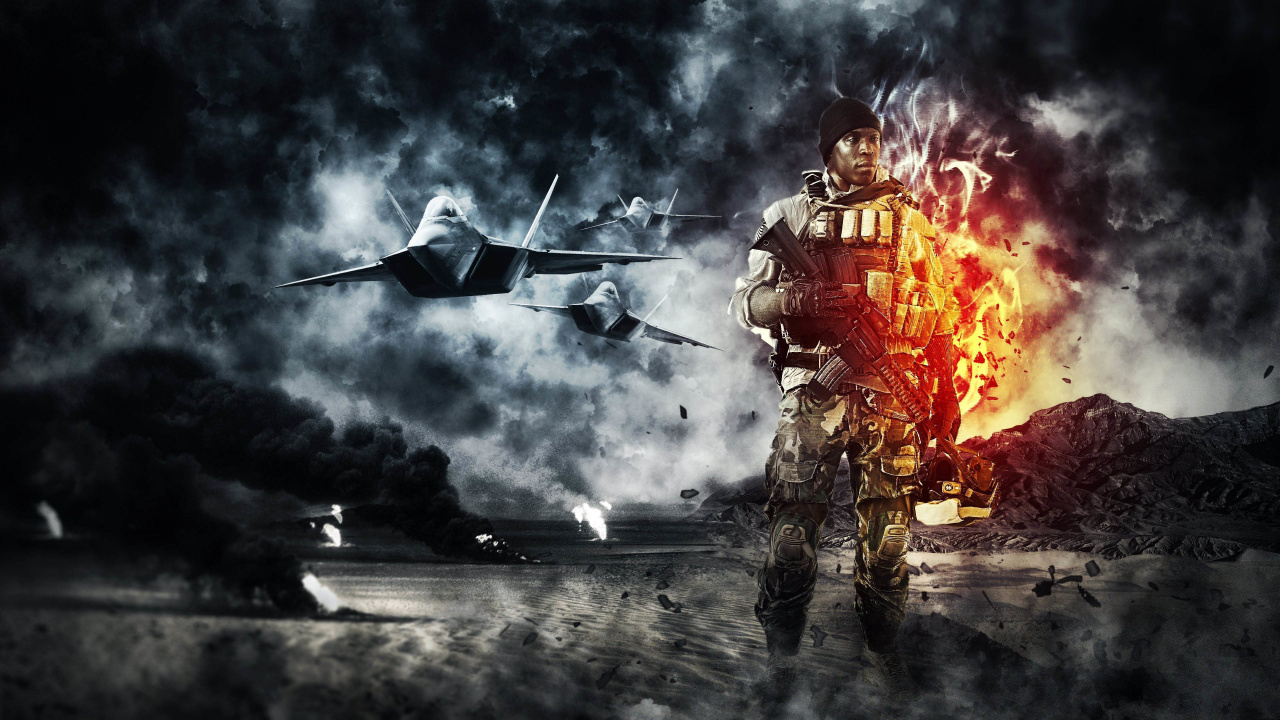 Rauch, Explosion, Knall, Atmosphäre, Battlefield 4. Wallpaper in 1280x720 Resolution