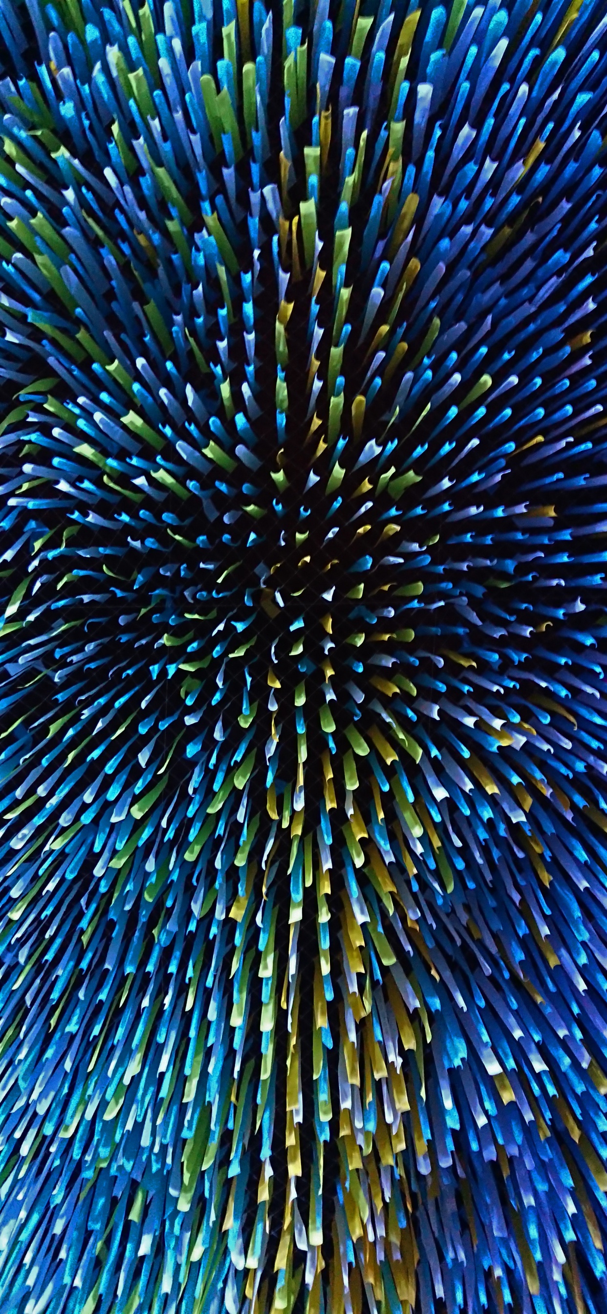 Peinture Abstraite Bleue et Verte. Wallpaper in 1242x2688 Resolution