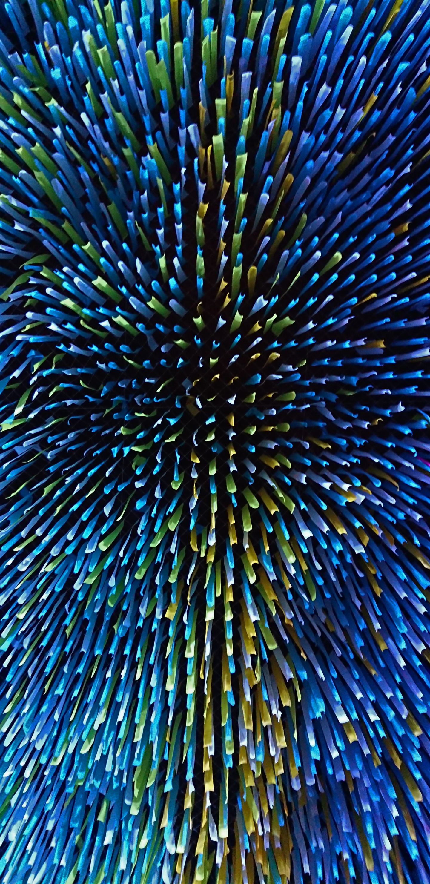 Peinture Abstraite Bleue et Verte. Wallpaper in 1440x2960 Resolution