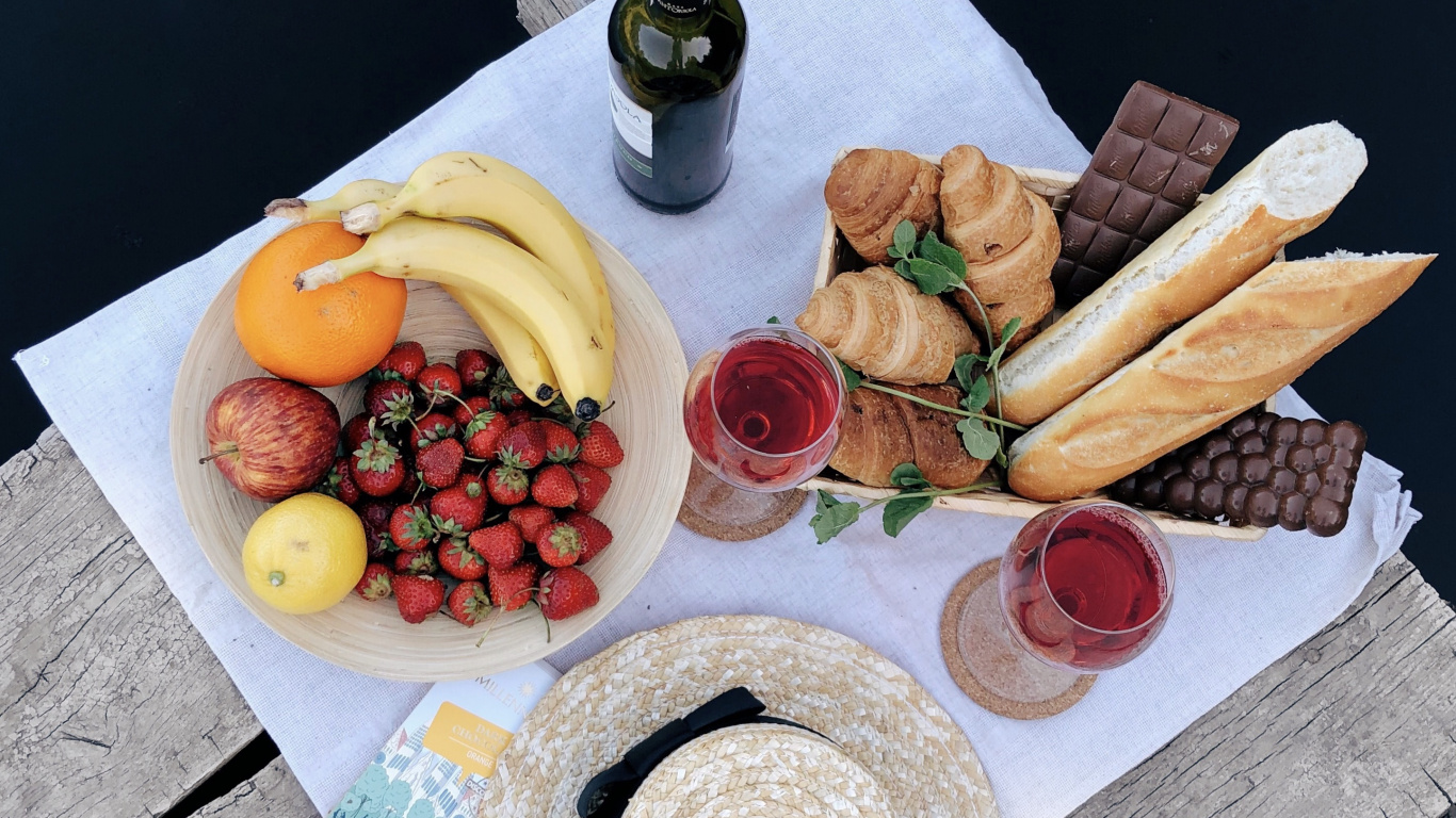 Plat, Petit Déjeuner Complet, Breakfast, Brunch, Cuisine Végétarienne. Wallpaper in 1366x768 Resolution