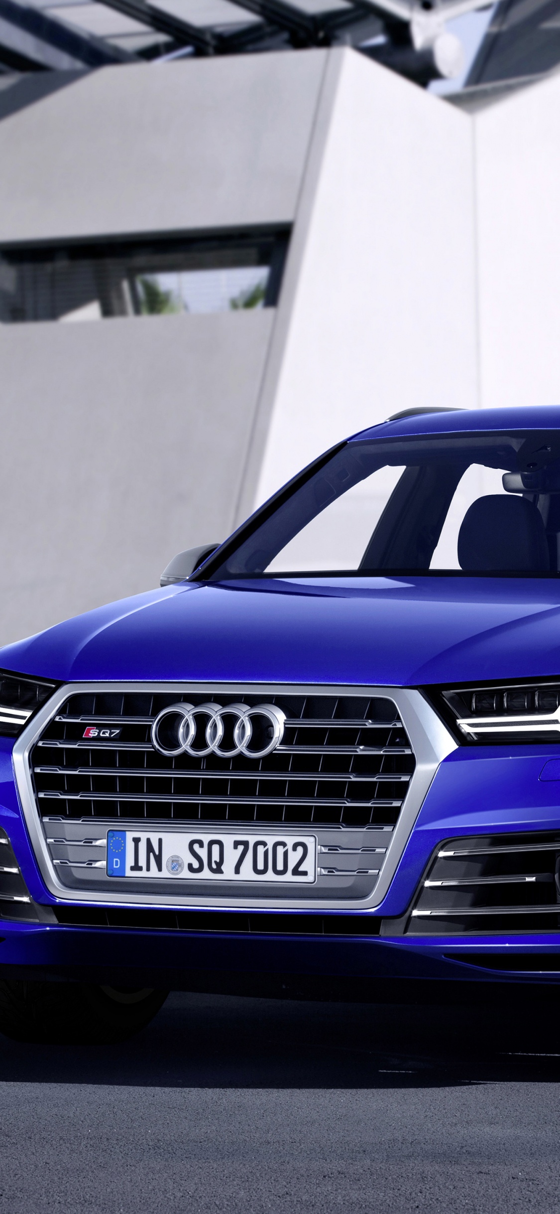 Grayscale Photo of Audi a 4 Sedan. Wallpaper in 1125x2436 Resolution