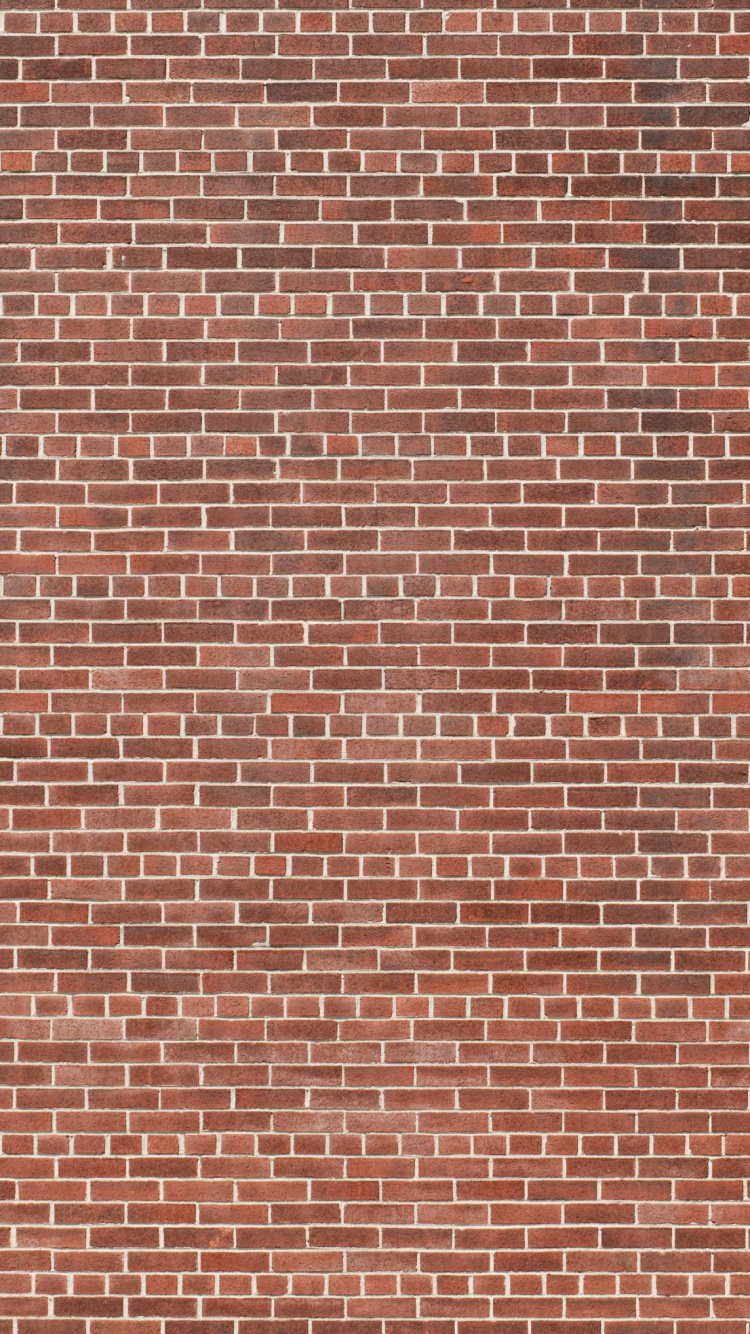 Mur de Briques Brunes et Noires. Wallpaper in 750x1334 Resolution