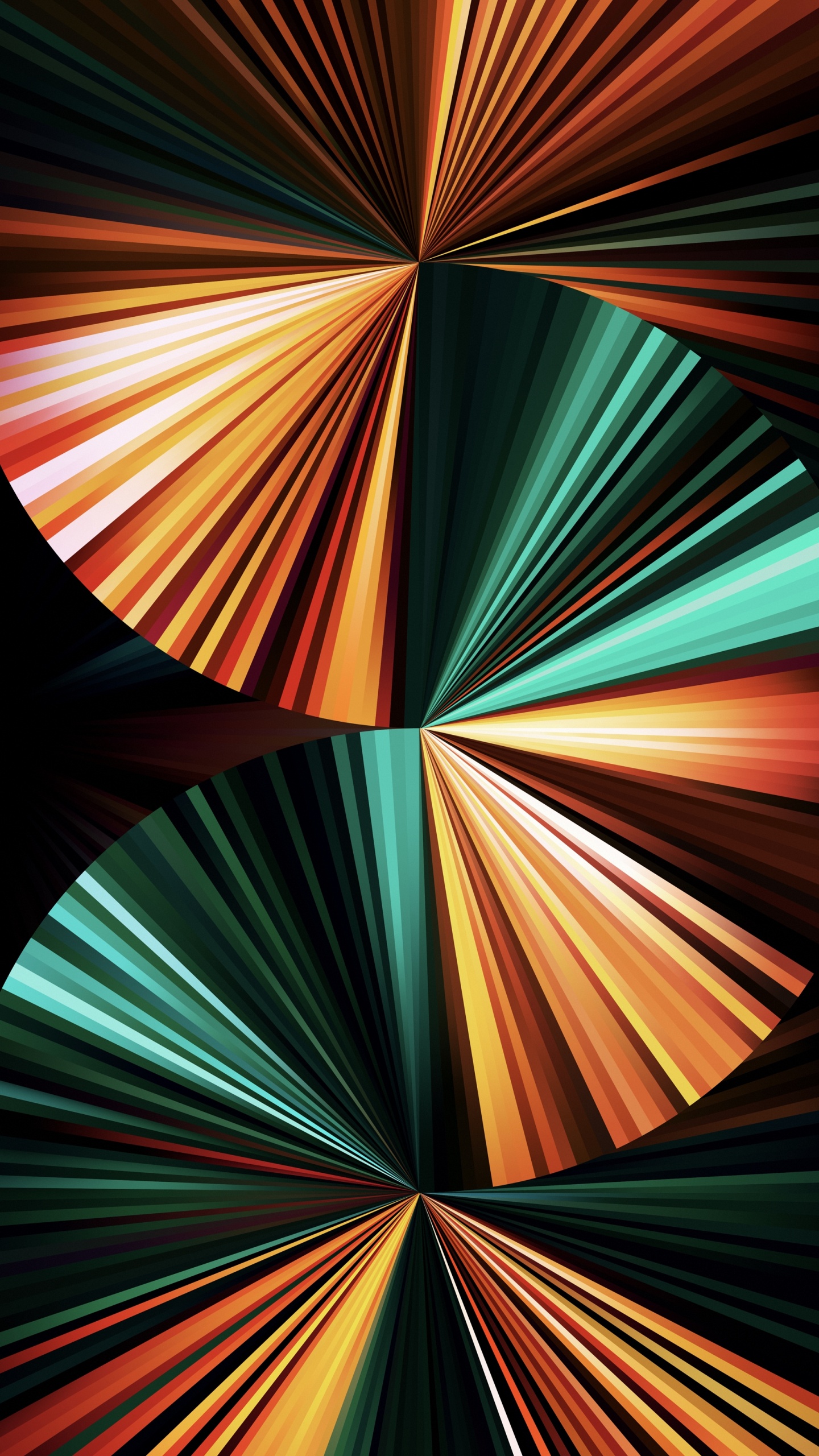 IPad Pro 12.9″ Dark Green Fan 壁纸 1440x2560 允许