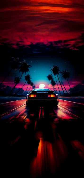 Car, Cloud, Automotive Lighting, Baum, Afterglow. Wallpaper in 2000x4223 Resolution