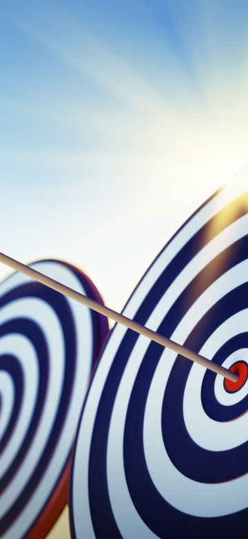 Image white and red round light