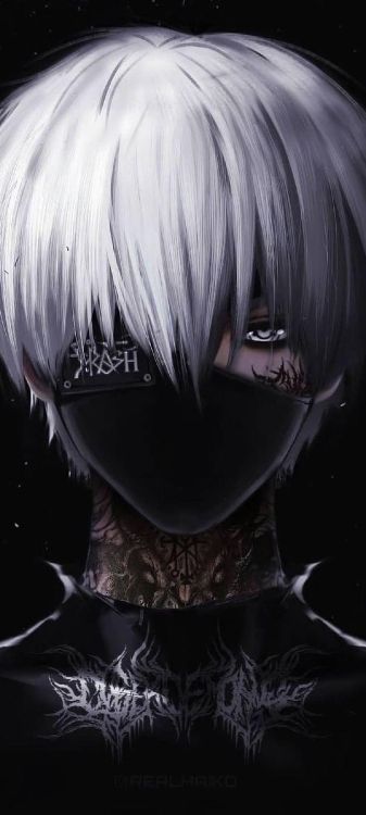 Anime, Ken Kaneki, Tokyo Ghoul, Wimper, Purpur. Wallpaper in 1216x2700 Resolution