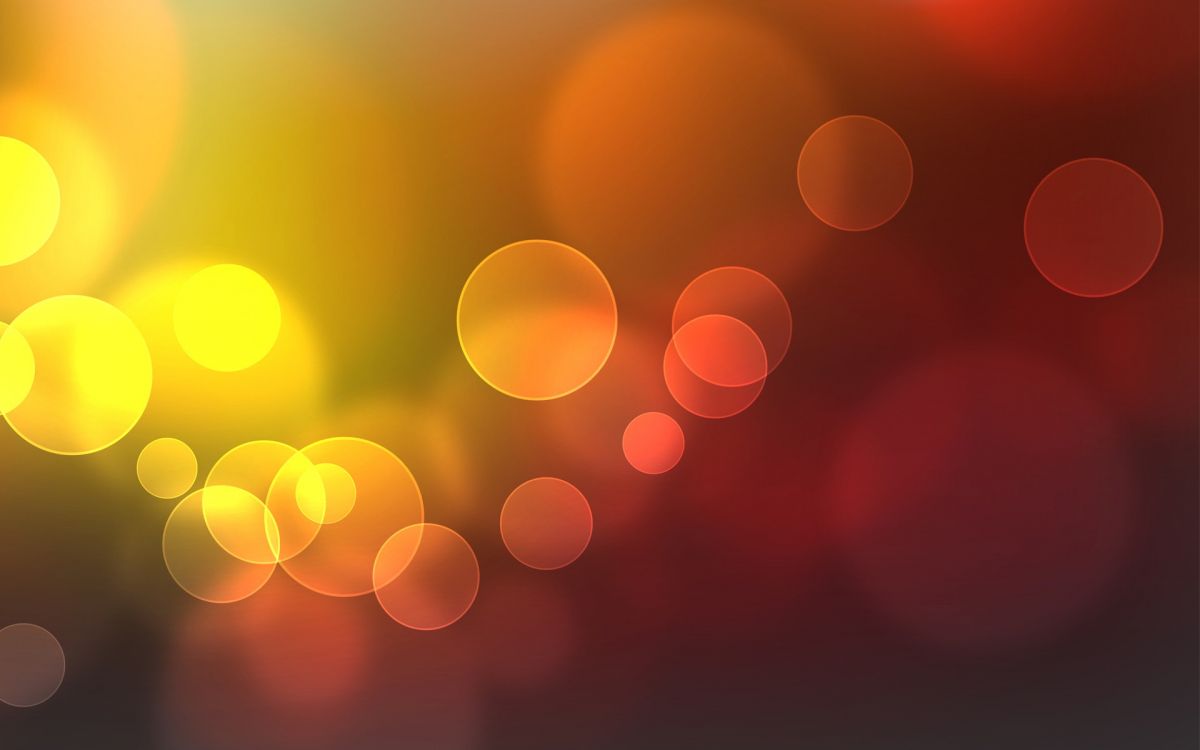 orange and white bokeh lights