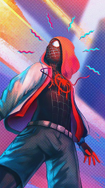 Image spider-man, gwen stacy, marvel comics, blue, red