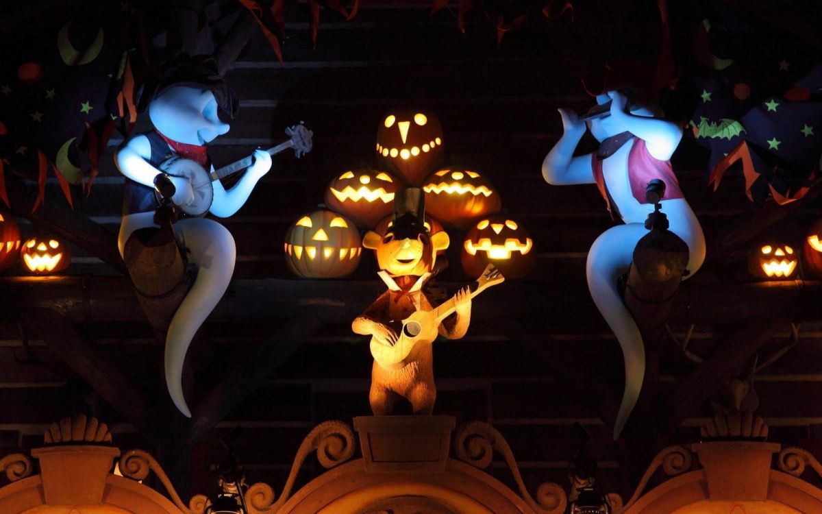 Éclairage, Nuit, Animation, Halloween. Wallpaper in 1920x1200 Resolution