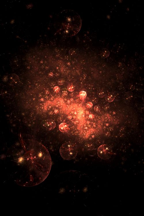 Ilustración de Galaxia Roja y Negra. Wallpaper in 2000x3000 Resolution