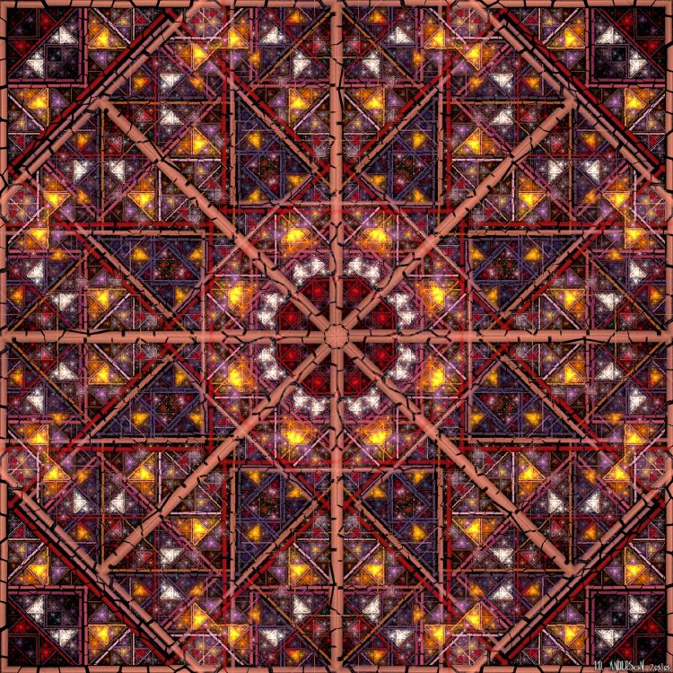 Braunes Und Schwarzes Florales Textil. Wallpaper in 2400x2400 Resolution