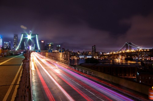 Image time lapse photography of city during night time