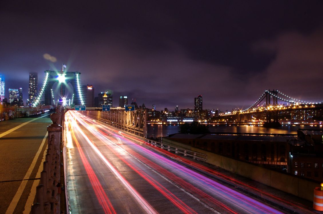 time lapse photography of city during night time