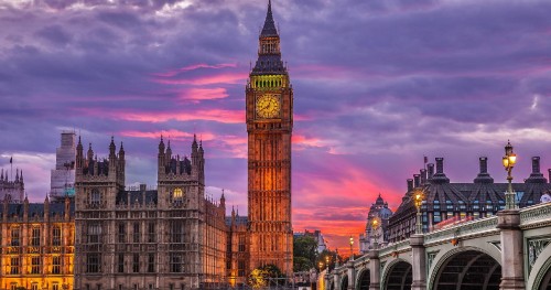 Image big ben london during sunset