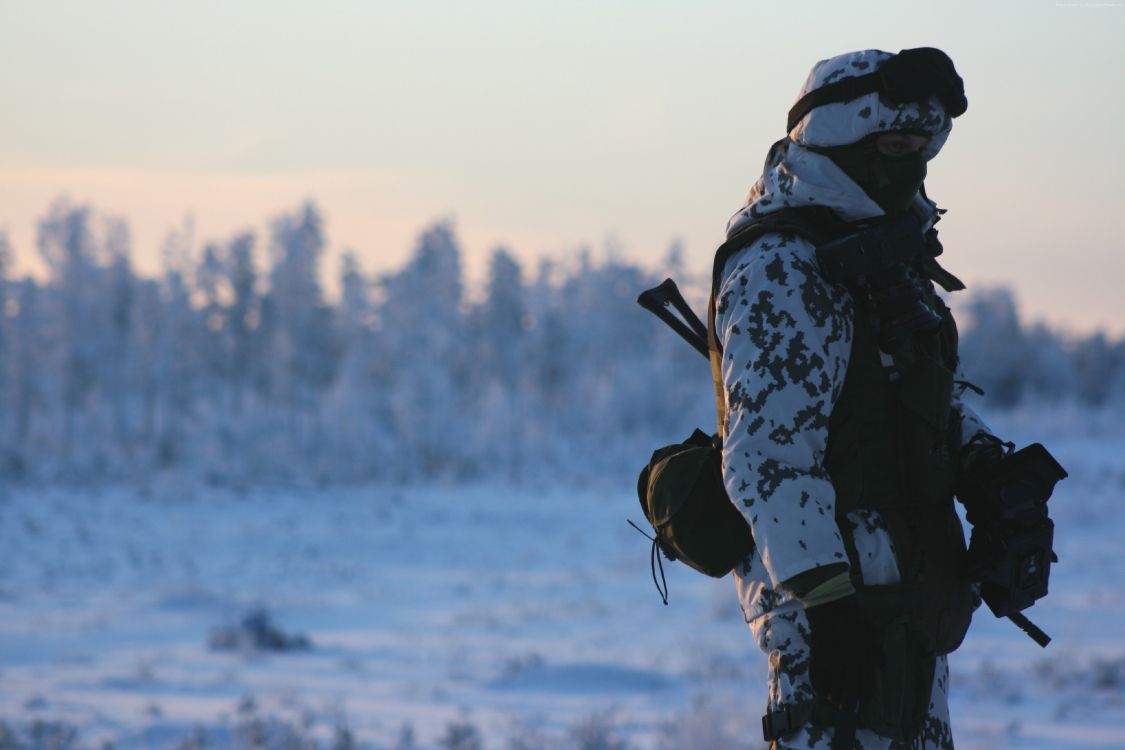 士兵, 冬天, 冻结, 北极, 天空 壁纸 3888x2592 允许