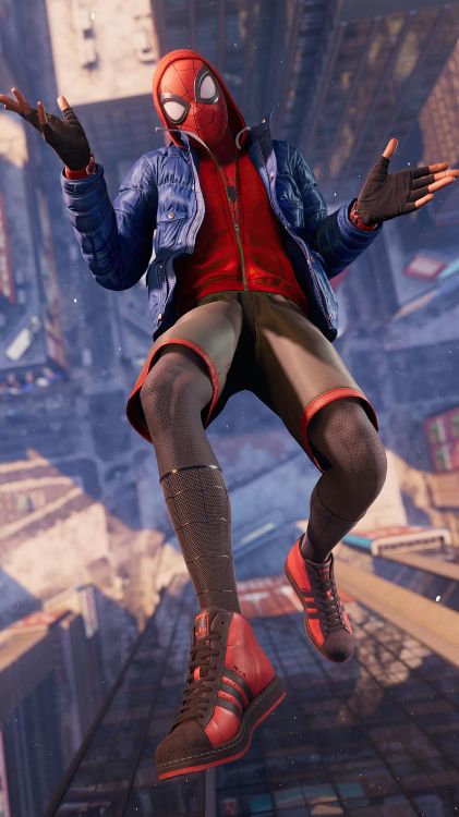 Spider-man, 里*莫拉莱斯, Playstation 5, 惊奇漫画, 乳胶衣 壁纸 2160x3840 允许