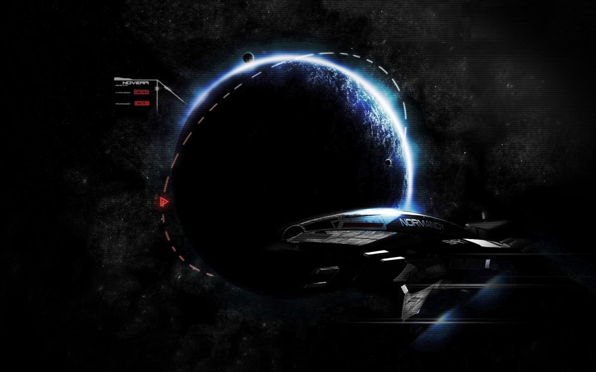 Mass Effect 3, el Espacio Exterior, Espacio, Planeta, Oscuridad. Wallpaper in 2560x1600 Resolution