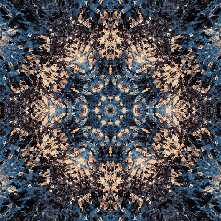 Textil Floral Azul y Marrón. Wallpaper in 4000x4000 Resolution
