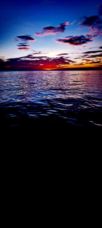 Agua, Ambiente, Los Recursos de Agua, Afterglow, Azul. Wallpaper in 1440x3200 Resolution