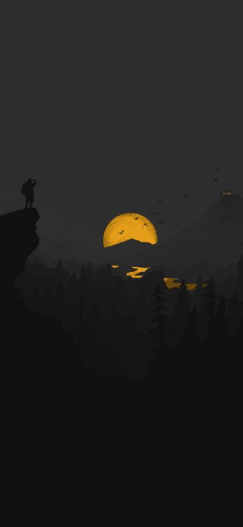 atmosphere, crescent, moon, world, dusk