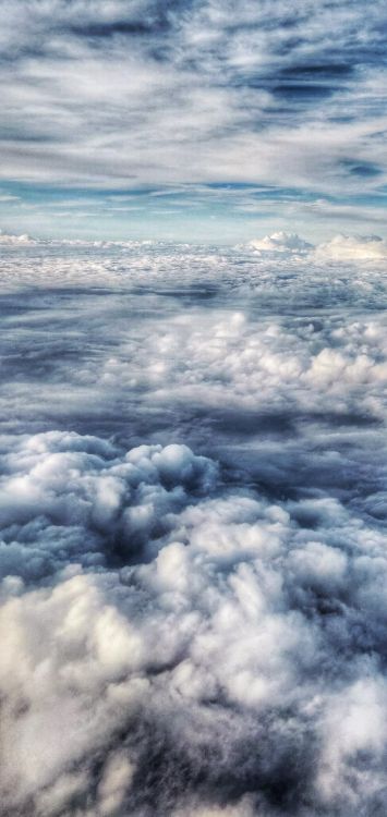 Cloud, Atmosphäre, Cumulus, Horizont, Ruhe. Wallpaper in 1080x2280 Resolution