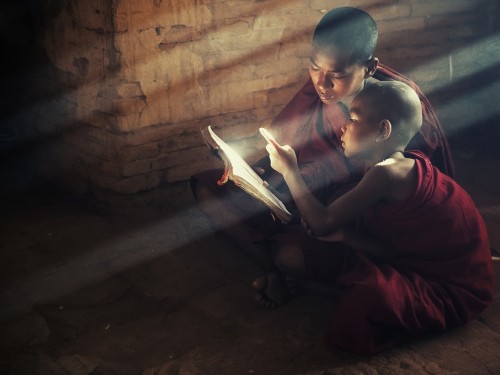 Image light, human, midnight, buddhism, temple