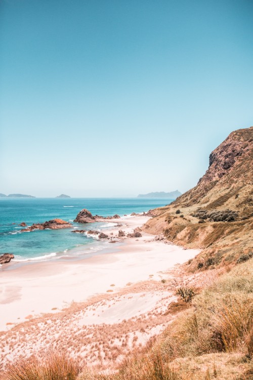 Image beach, sea, coast, cove, body of water