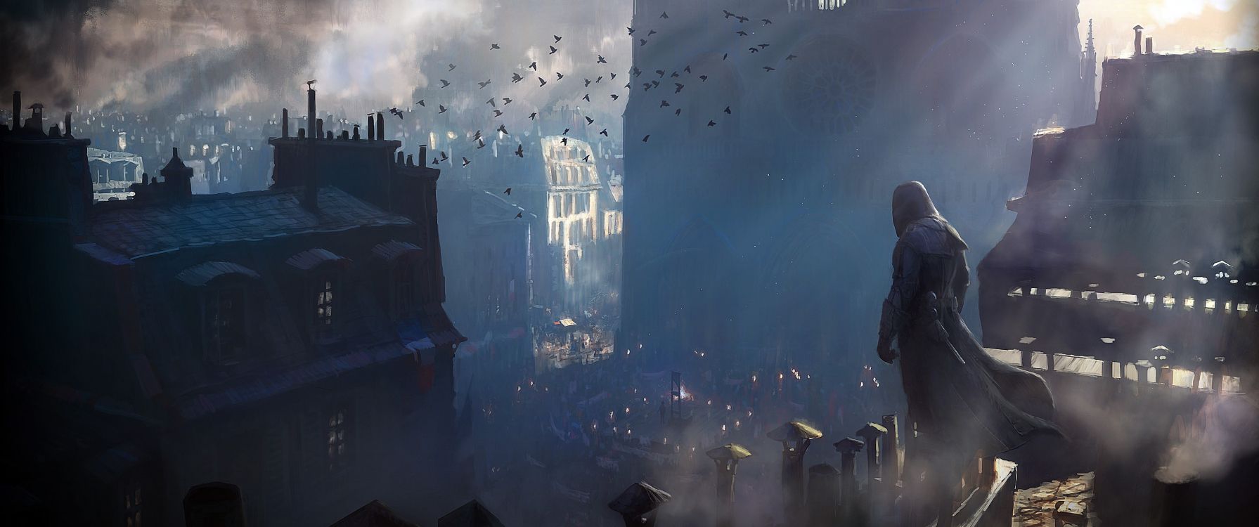 Assassins Creed Unity, Assassins Creed Sindicato, Ubisoft, Batman, Juego de Pc. Wallpaper in 3440x1440 Resolution