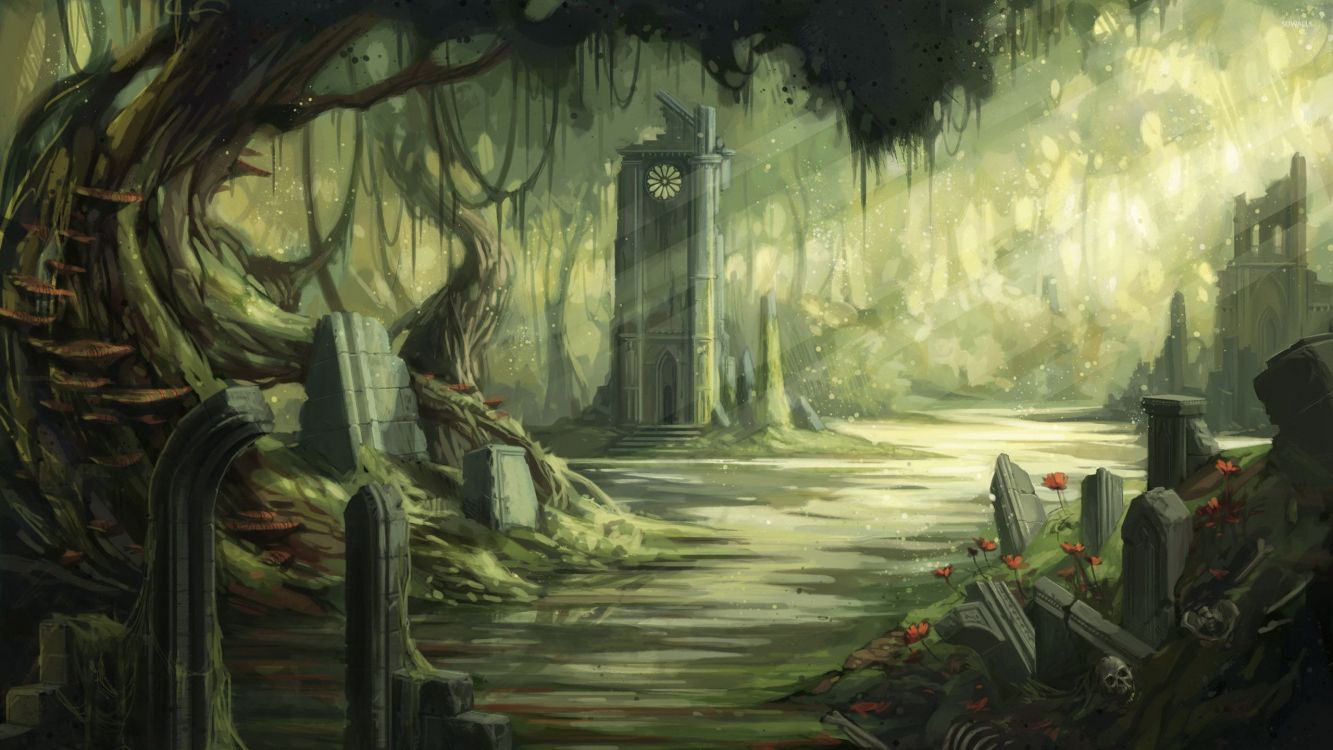 Casa en Blanco y Negro Cerca de Árboles Pintando. Wallpaper in 2560x1440 Resolution