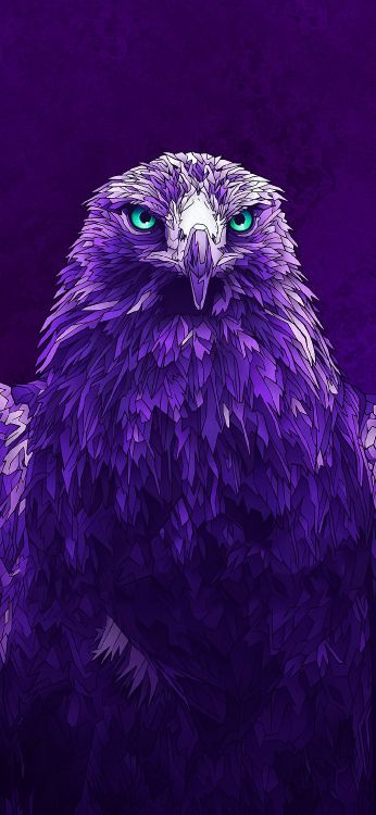 节日, 2020, 鸟, 紫色的, 羽毛 壁纸 1080x2340 允许