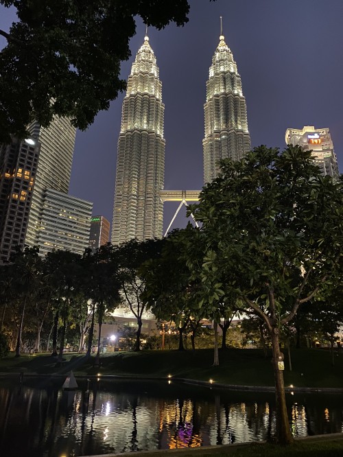 Image petronas towers, kuala lumpur, Malaysia, reflection, body of water